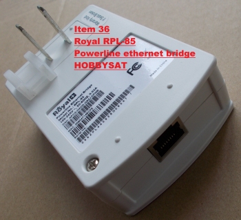 Bottom + Side - Royal+ RPL-85 HomePlug Powerline Network Ethernet Bridge 85Mbps Pair wall mount Internet Adapter video
streaming media player